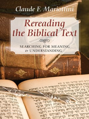 cover image of Rereading the Biblical Text
